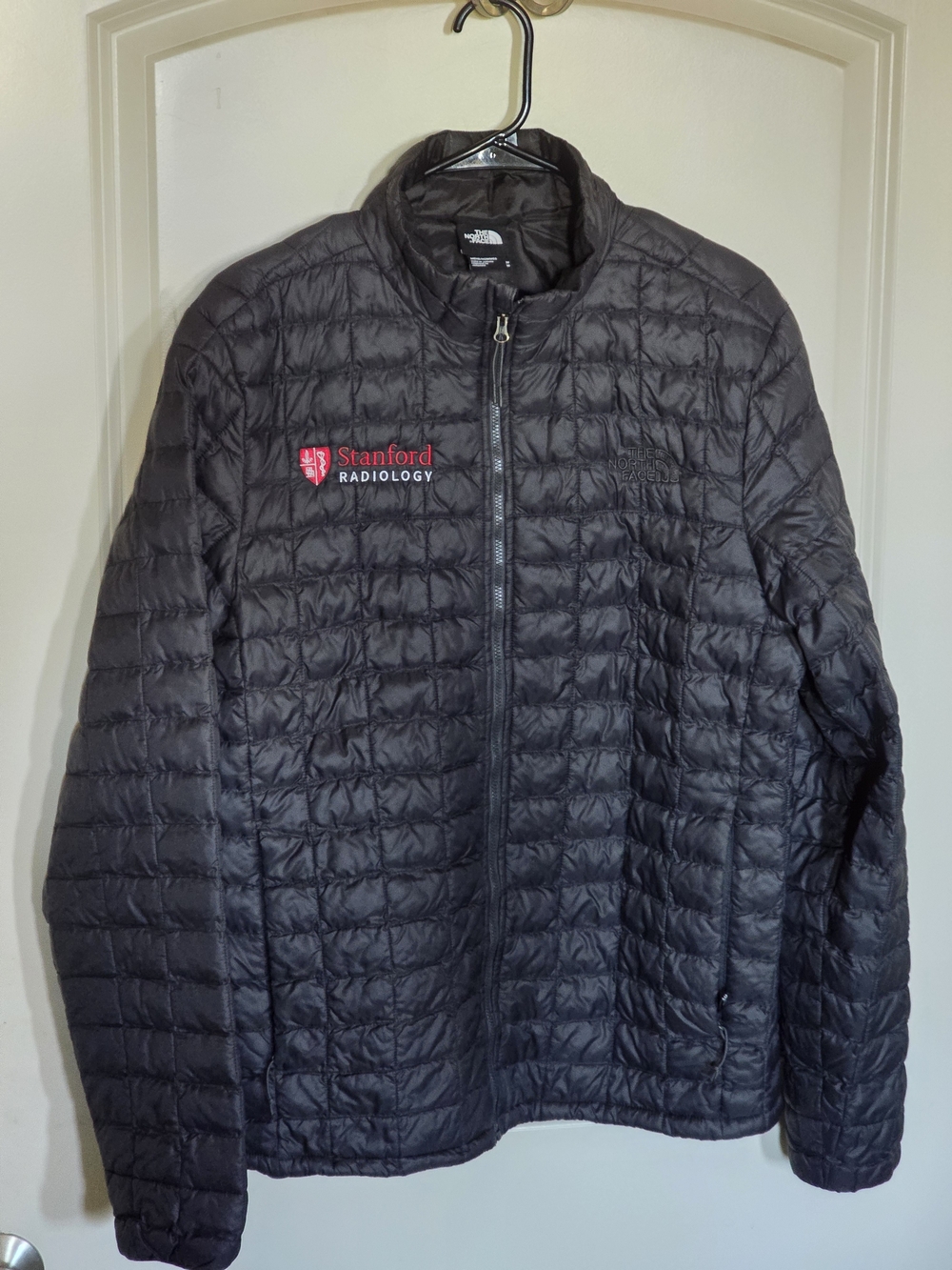 The North Face Men's Black Puffer Jacket - Stanford Radiology Embroidered